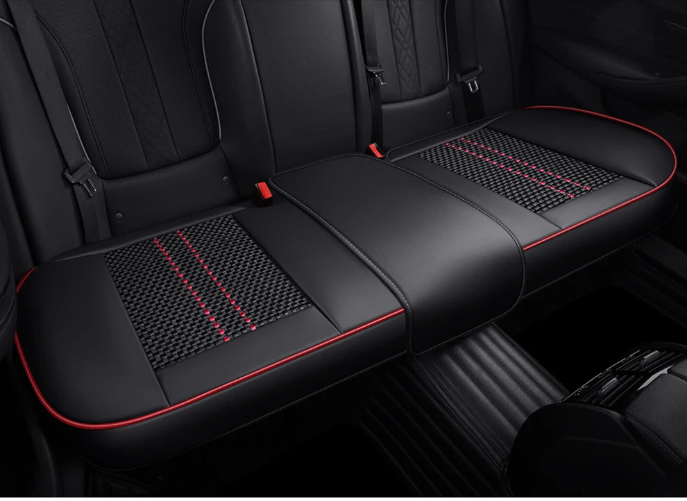 Leather Front Car Seat Protectors Covers Cushion Luxury Waterproof For i40 g30 nissan qashqai j10 kicks aveo byd sealion 6