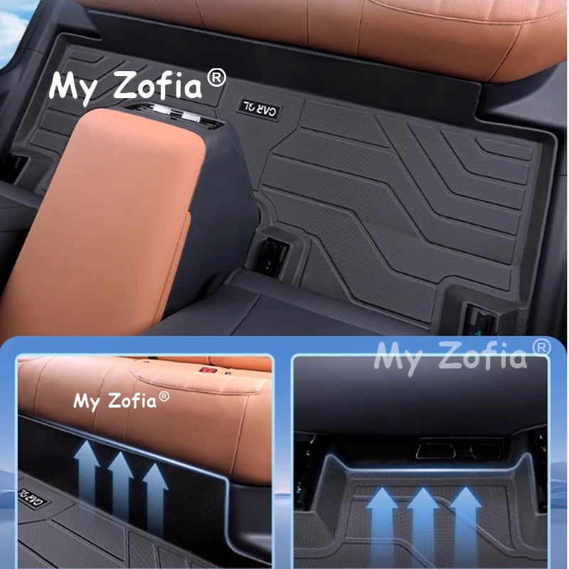 For Geely EX5 EM-i Galaxy Starship 7 EM-i 2025 2026 Car TPE Floor Mats Full Cover Cargo Liner Waterproof Trunk Mat Accessories