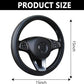 14.5-15inch Steering Wheel Cover Soft PU Leather Car Steering Wheel Cover with Anti-Slip Linning Universal 37-38cm Size