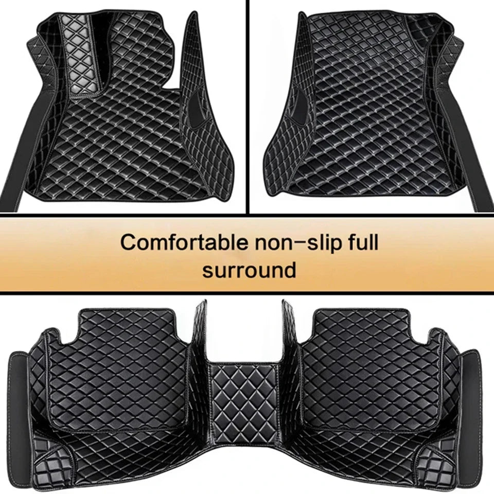 Custom Car Floor Mats For Porsche Taycan 2019 2020 2021 2022 2023 Anti-slip Wear-resistant Auto Carpets Foot Coche Accessories
