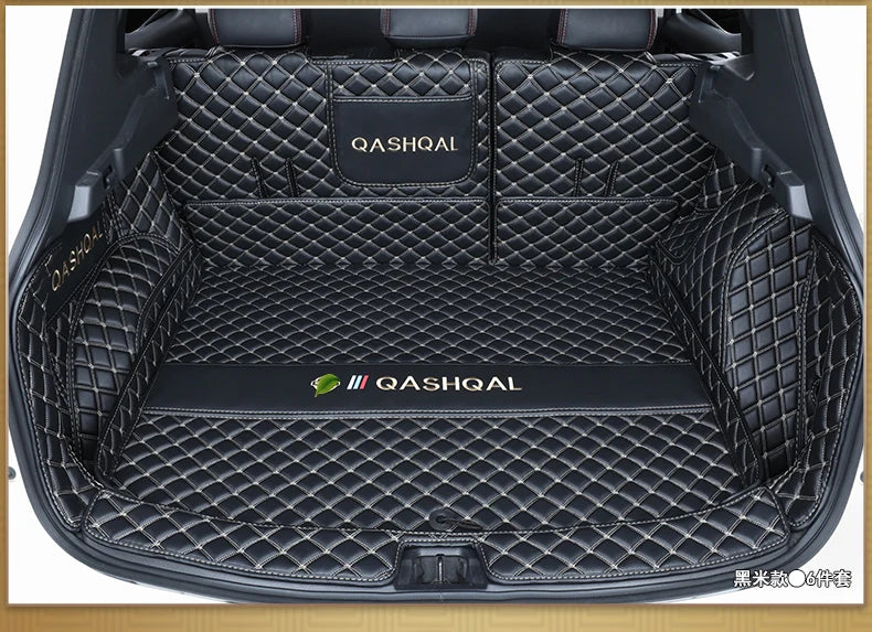 Leather Car Trunk Mats For Nissan Qashqai j11 2019 2020 2021 2022 Anti-Dirty Protector Tray Cargo Liner Accessories Styling F