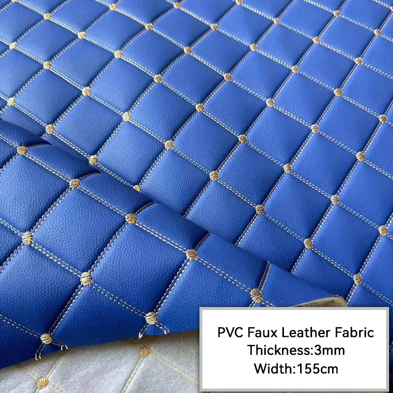 100*155cm Thick Artificial PU Leather Fabric For Upholstery Furniture Car Floor Background Wall Sliding Door Decor Faux Leather