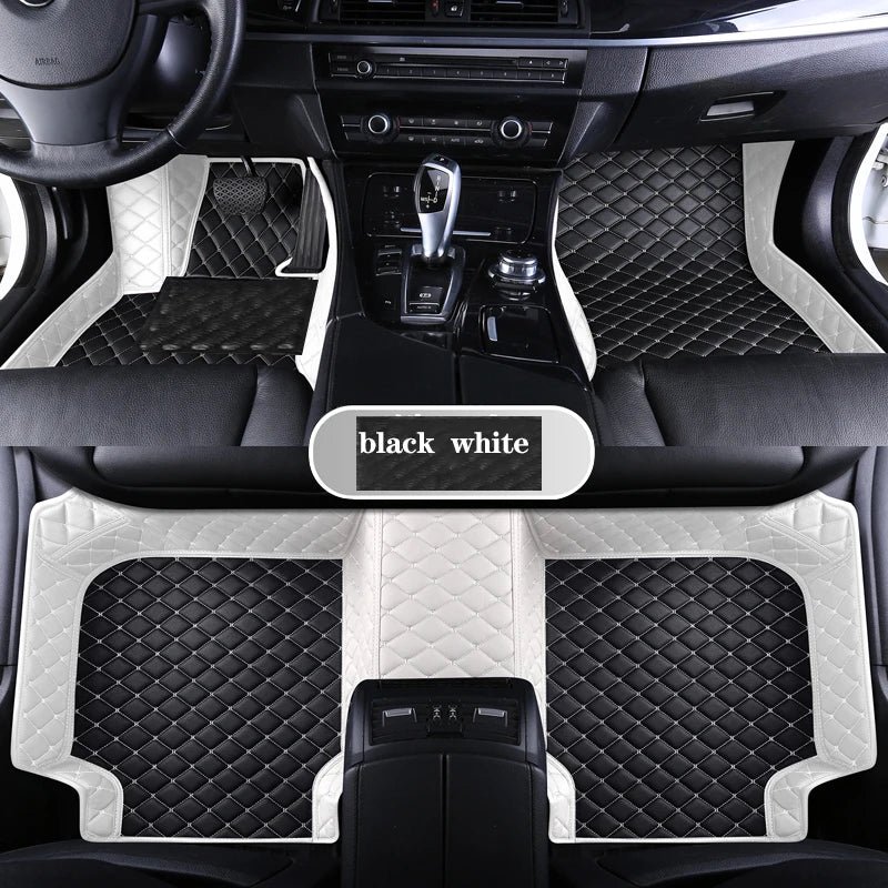 Custom Leather Car Floor Mat For Renault Captur Laguna Koleos Latitude 2011 2012 2018 2019 2020 Waterproof interior Accessories