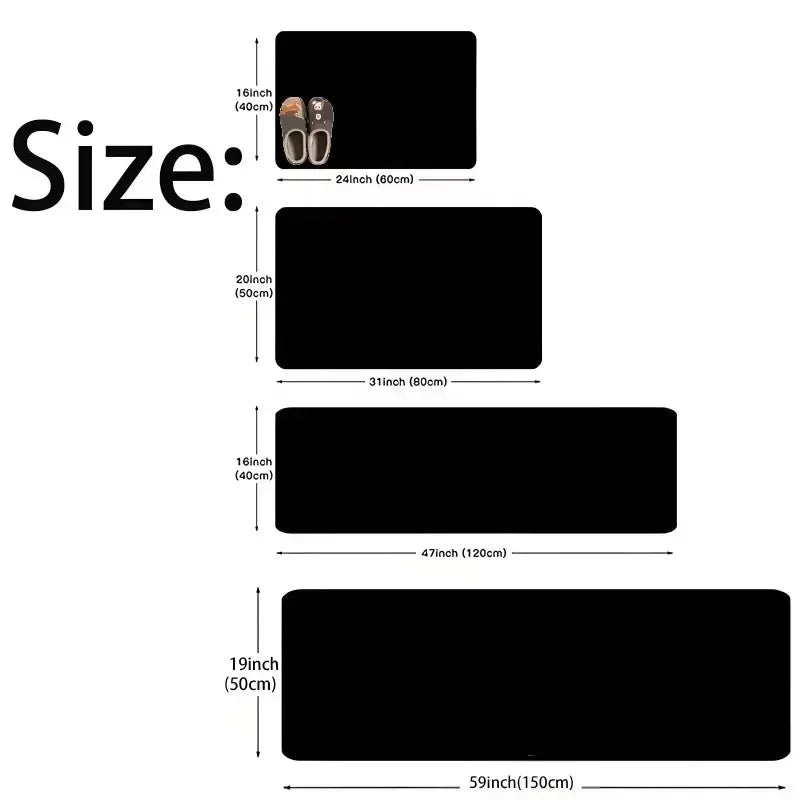 Colorful Pebble Patterned Anti Slip Carpet Suitable for Kitchen Bathroom and Outdoor Machine Washed Polyester Floor Mats