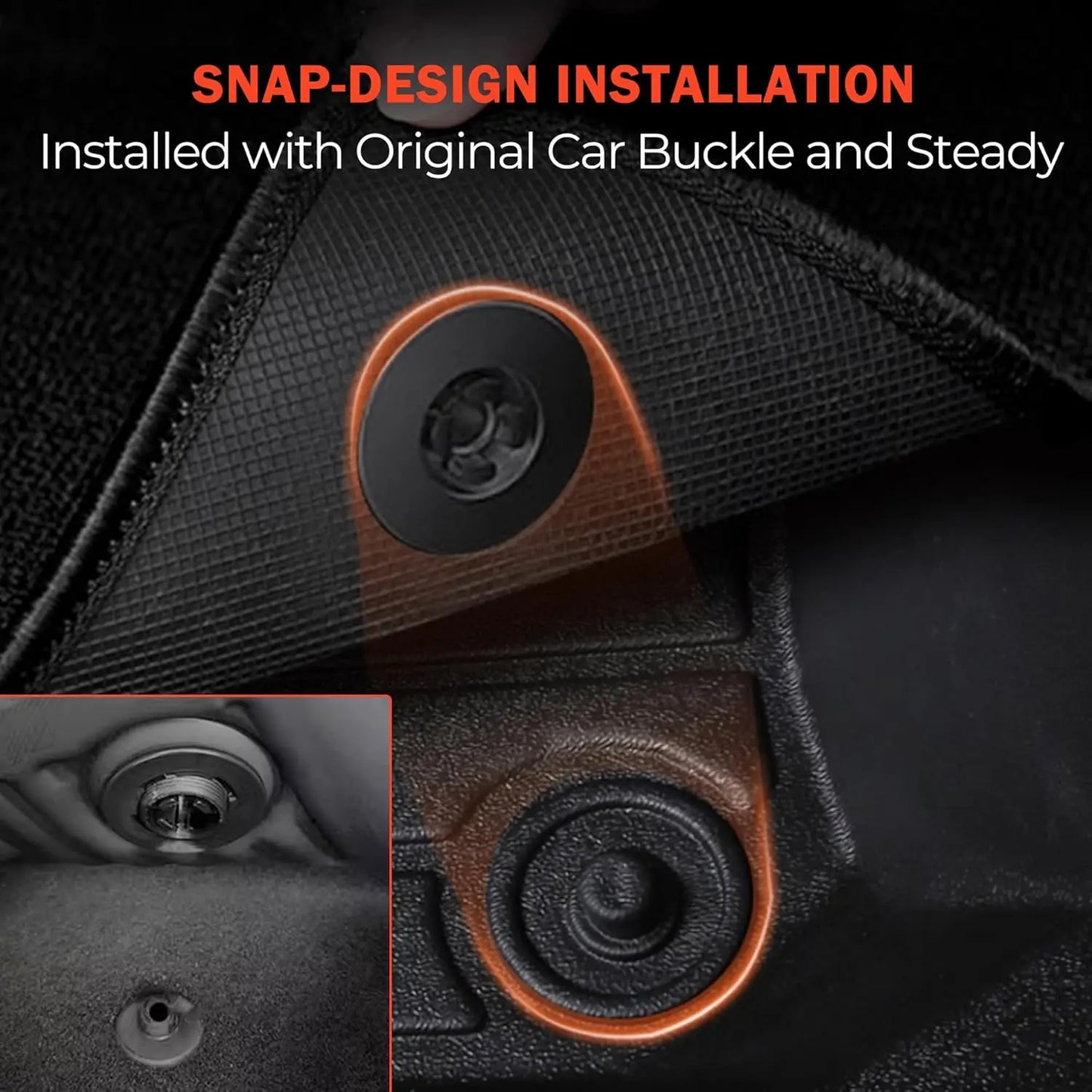 Floor Mats Fit for Fisker Ocean One 2023-2025,All Weather Protection TPE Floor Mats Cargo Mat Cargo Liner Accessories