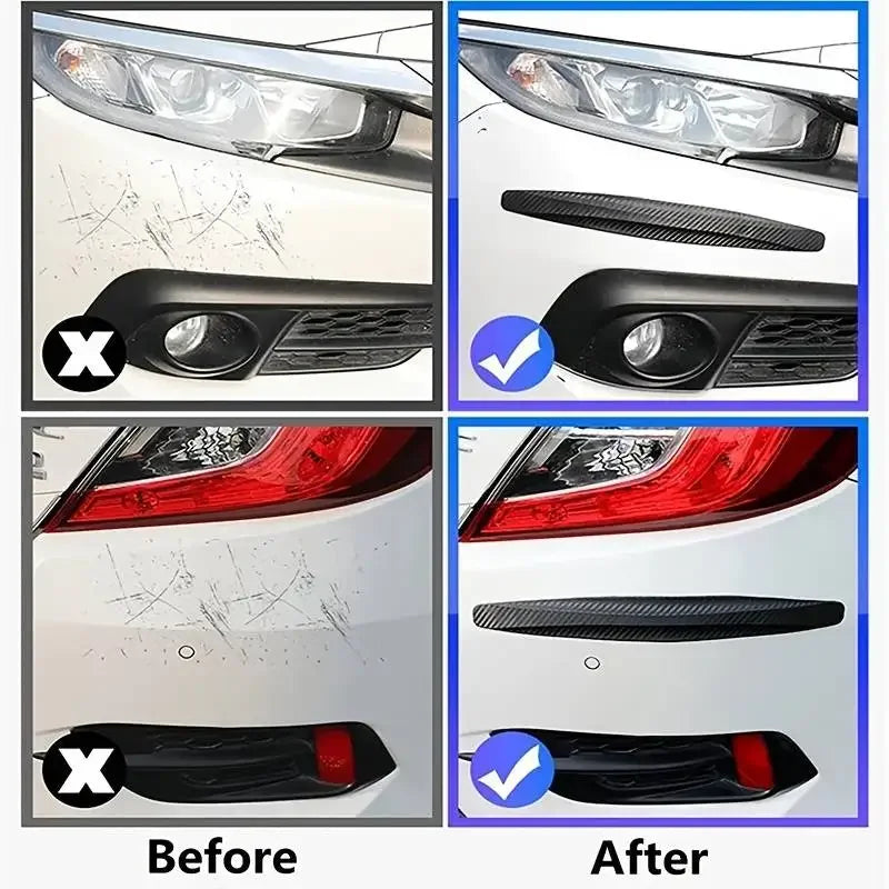 2pcs Universal Anti-Collision Protector Stickers, Car Front and Rear Corner Bumper Guard, Anti-scratch Strips, Car Accessories