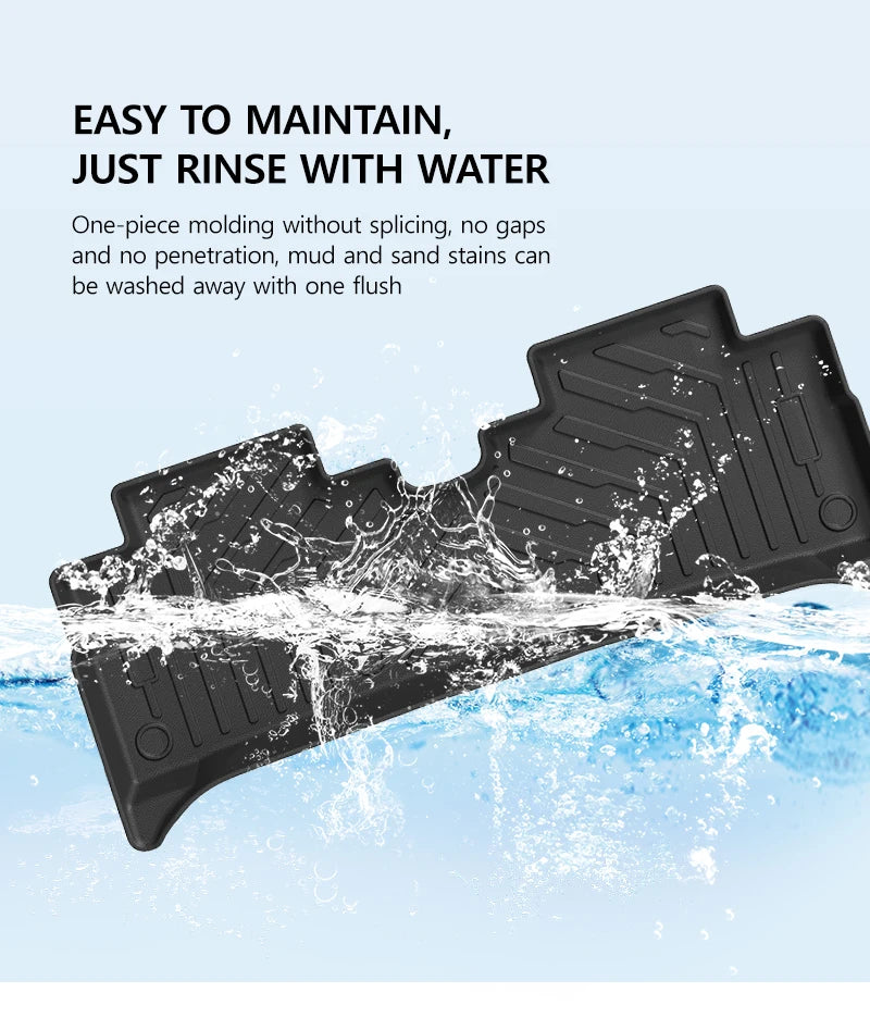 Car Floor Mats For BYD Seagull 2023 - 2024 TPE Trunk Liner Double Layer Foot Carpets Anti - Slip Wear Resistant Protective Pads