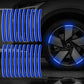 20pcs Car Wheel Hub Reflective Sticker Tire Rim Reflective Strips Luminous for Night Driving Car Bike Motorcycle Wheel Sticker
