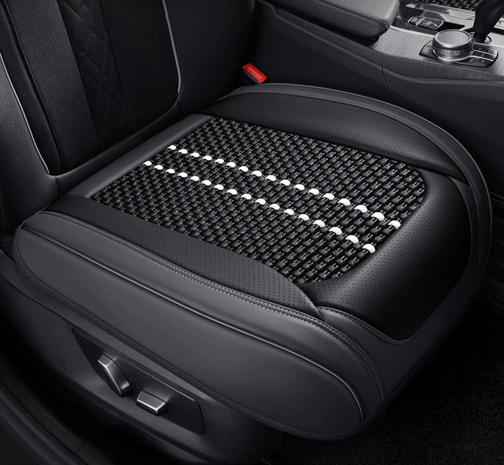 Leather Front Car Seat Protectors Covers Cushion Luxury Waterproof For i40 g30 nissan qashqai j10 kicks aveo byd sealion 6