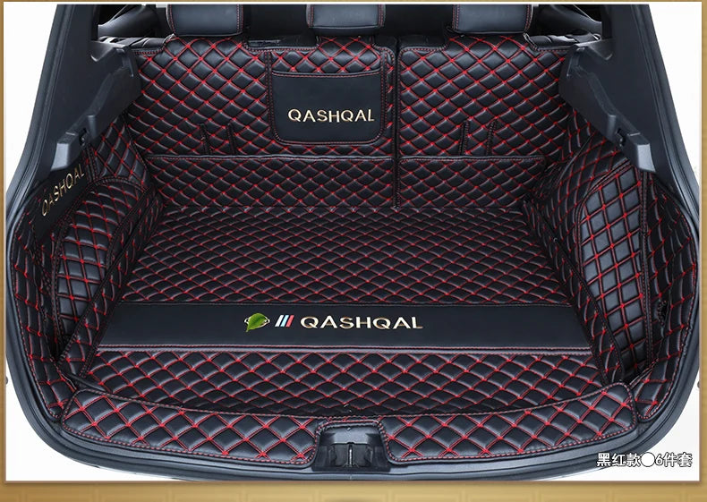 Leather Car Trunk Mats For Nissan Qashqai j11 2019 2020 2021 2022 Anti-Dirty Protector Tray Cargo Liner Accessories Styling F