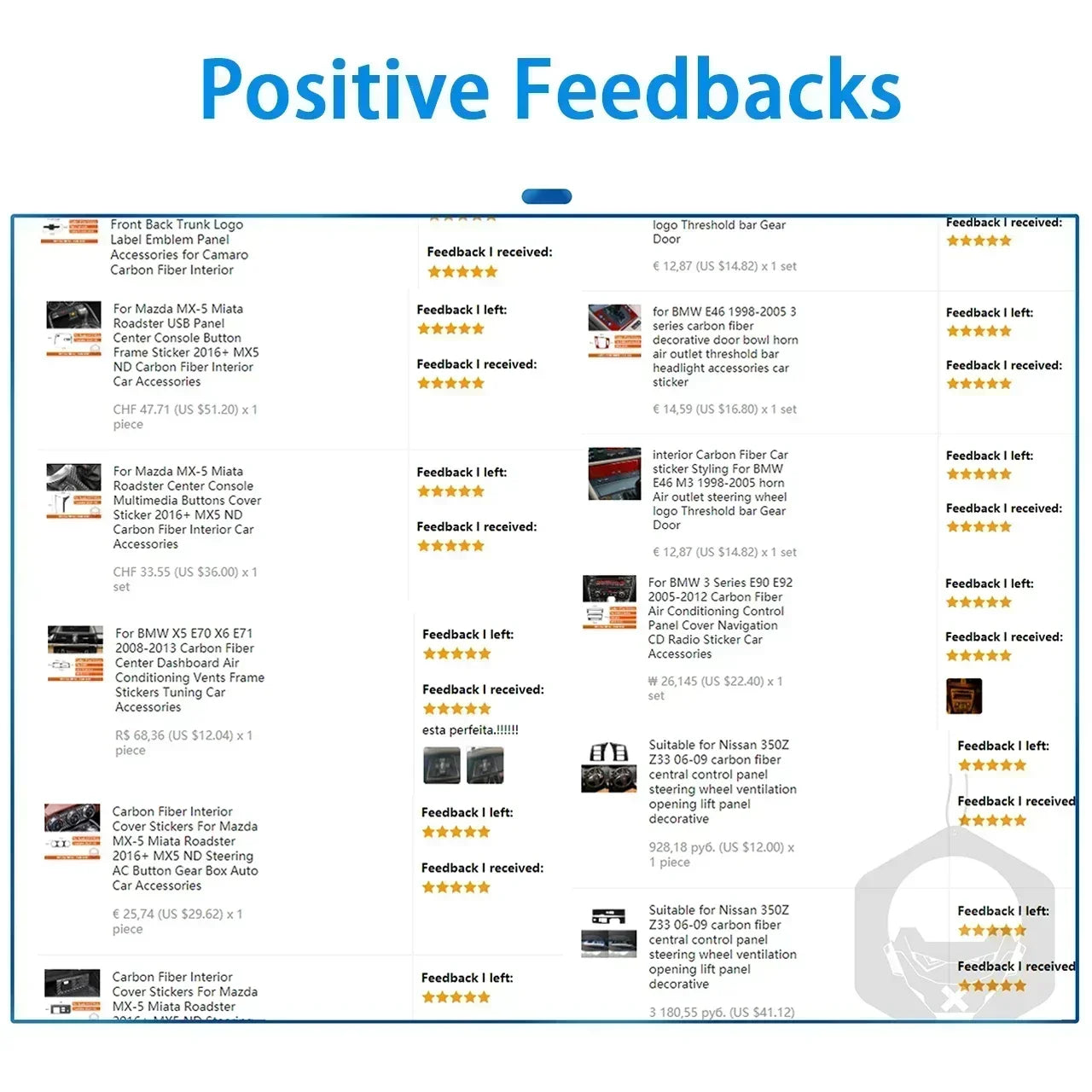 For Chrysler 300 300C 2015-2021 Carbon Fiber Center Console Dashboard Panel Interior Cover Stickers Auto Trim Car Accessories