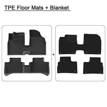 For Leapmotor T03 2023 2024 2025 TPE Floor Mats Rear Trunk Mats Layer Foot Pads Salon Carpet Full Cover Interior Car Accessories