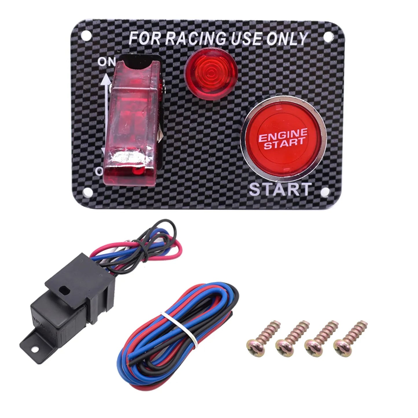 12v Switch Panel Interruptor Car Trunk LED Light Ignition Toggle Engine Start Battery Disconnect Cut Off Switches Universal