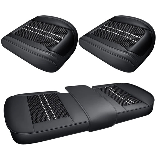 Leather Front Car Seat Protectors Covers Cushion Luxury Waterproof For i40 g30 nissan qashqai j10 kicks aveo byd sealion 6