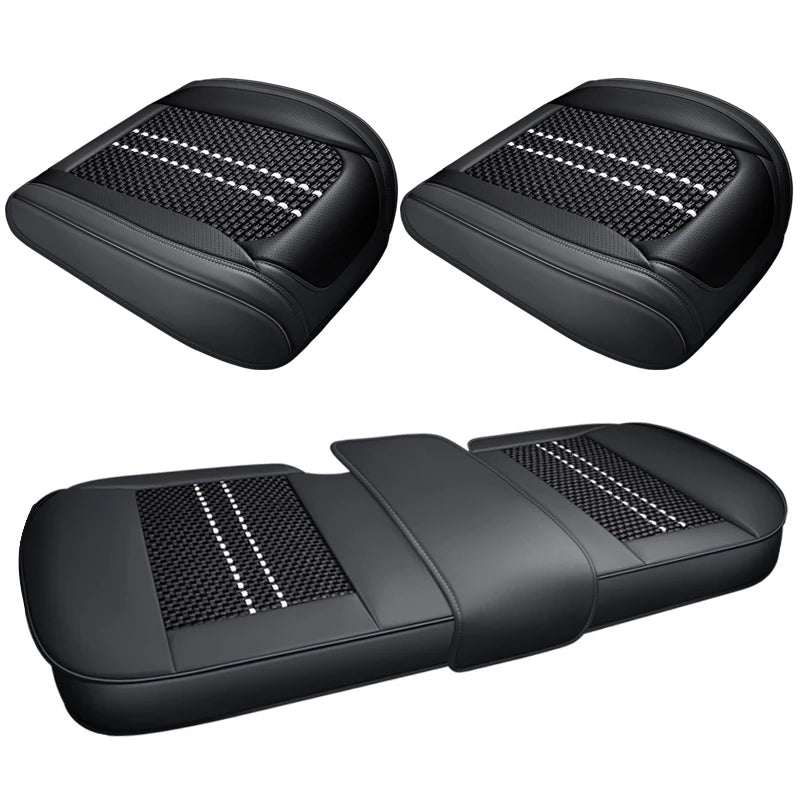 Leather Front Car Seat Protectors Covers Cushion Luxury Waterproof For i40 g30 nissan qashqai j10 kicks aveo byd sealion 6