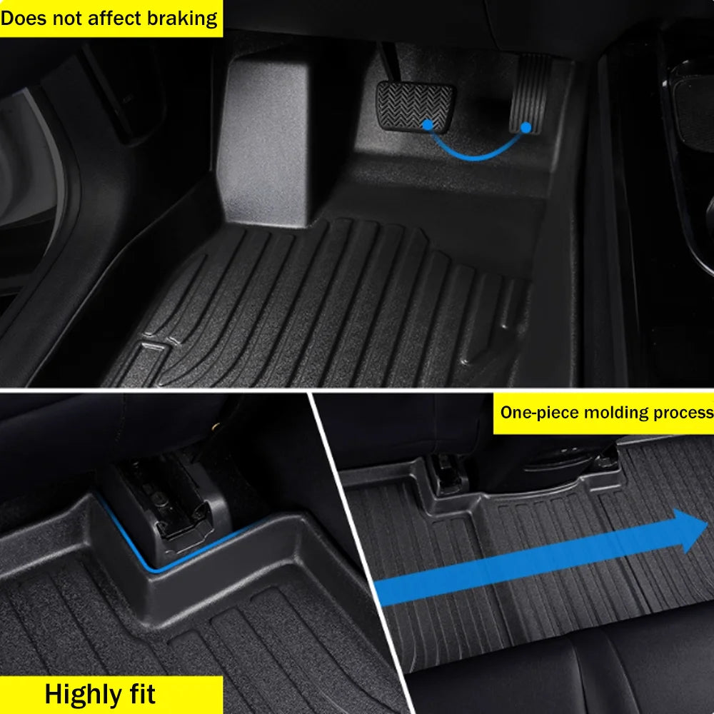 For Leapmotor B10 2025~2026 LHD Car TPE Floor Mats Waterproof Carpets Anti-scratch Protection Interior Accessories