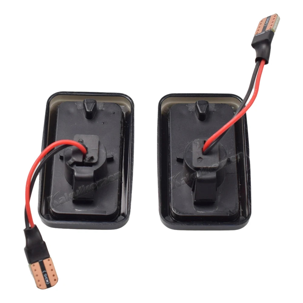 2PCS For VW Golf Mk1 Mk2 Jetta Passat Polo Audi 100 200 C3 C4 A6 S6 Dynamic LED Side Marker Light Arrow Turn Signal Blinker Lamp