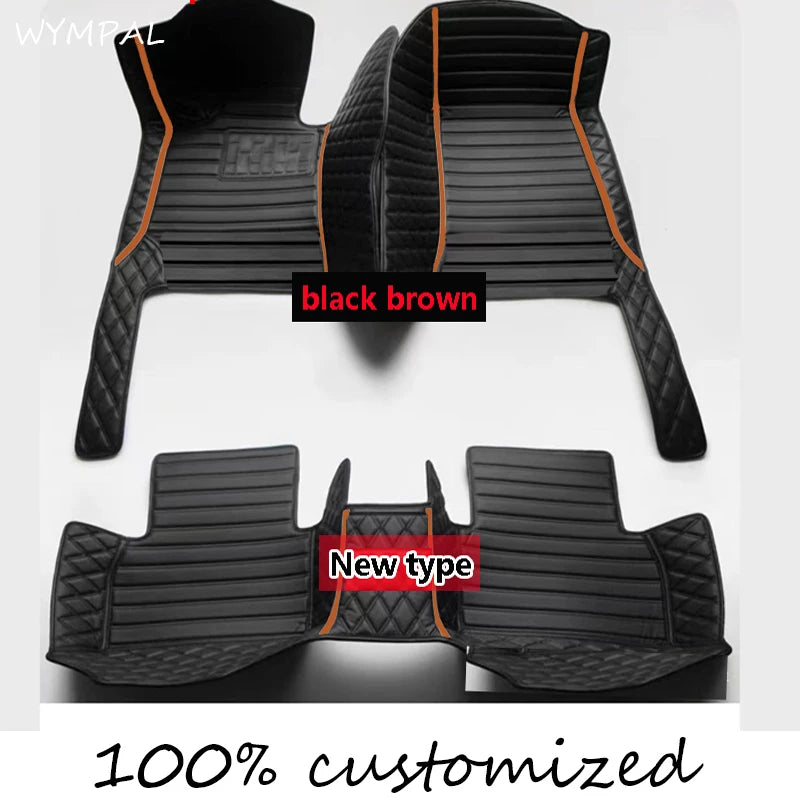 Custom Automotive Car Floor Mats For VW Jetta MK6 2011 2012 2013 2014 2015 Auto Luxury Leather Men Women Car Mats Full Coverage