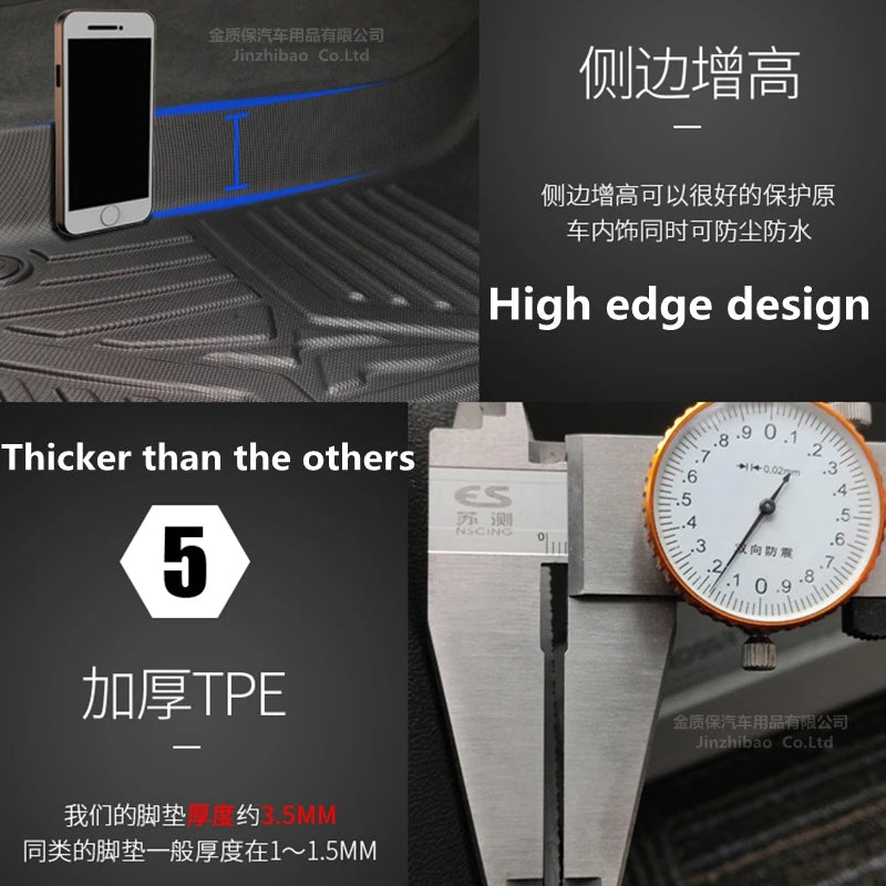 Fit for GWM TANK 500 car carpet TANK 500 car Floor mat TANK 500 trunk mat Full Set Trim to Fit UAZ TANK 500 waterproof floor mat