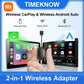 Xiaomi 2025 New! 2-in-1 Mini Wireless Adapter Seamlessly Enable Carplay & Android Auto Plug & Play For Most Vehicle Models