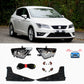 Halogen /LED Car Lights For Seat Leon FR 2013 2014 2015 2016 2017 Front Bumper Fog Light Lamp Light Grille And Wire Assembly