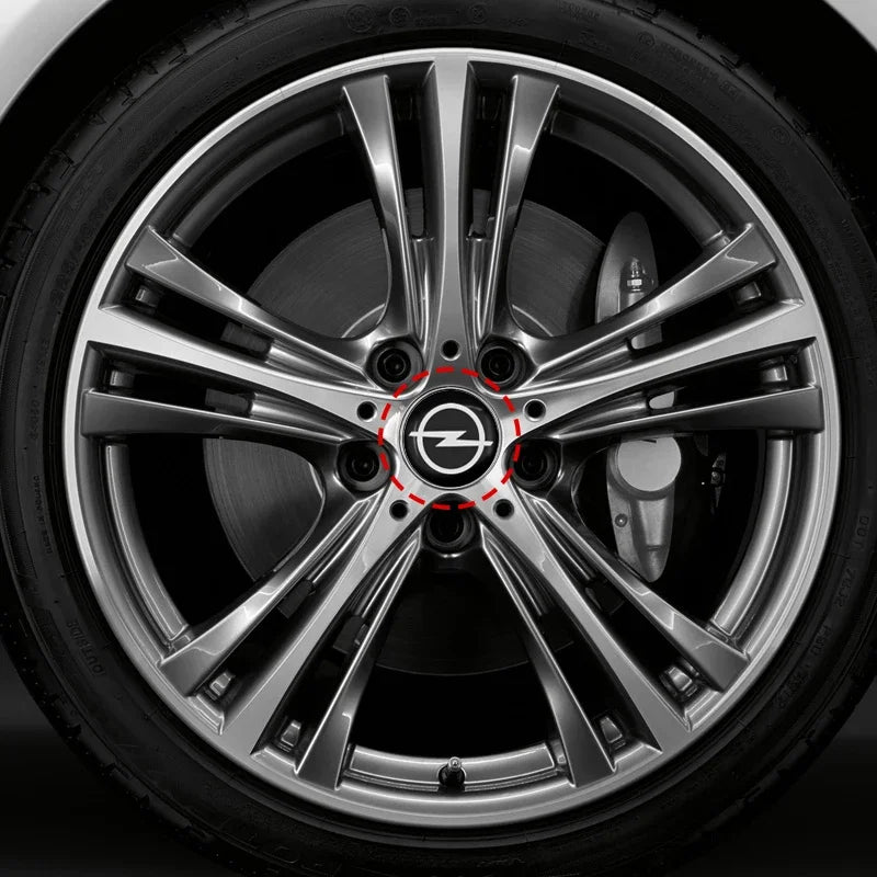 60mm Metal Car Wheel Hub Covers with Exquisite Stickers For Opel Insignia Astra Antara Meriva Zafira H G Cors