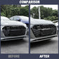 Front Bumper Grille Trim For Audi A5 S5 2020 2021 2022 2023 Black / Carbon Look Racing Radiator Grill Strip Cover