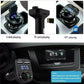 Bluetooth 5.0 Car Dual USB Fast Charger FM Transmitter Bluetooth Handsfree Car Kit Audio Modulator MP3 Player Audio Receiver