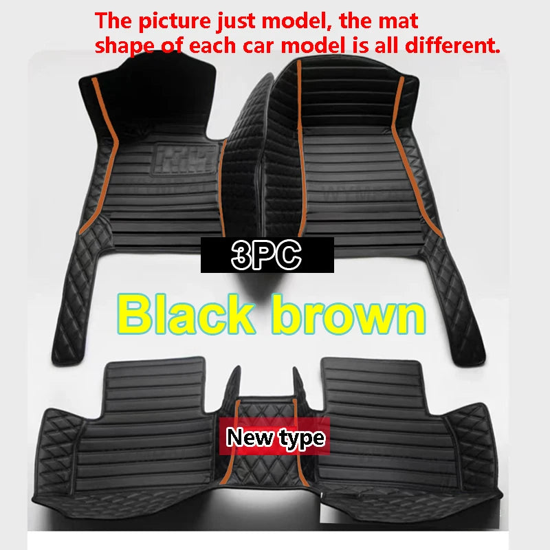 Custom Made Leather Car Floor Mats For Dacia Duster 2010 2011 2012 2013 2014 2015 2017 Carpets Rugs Foot Pads Accessories