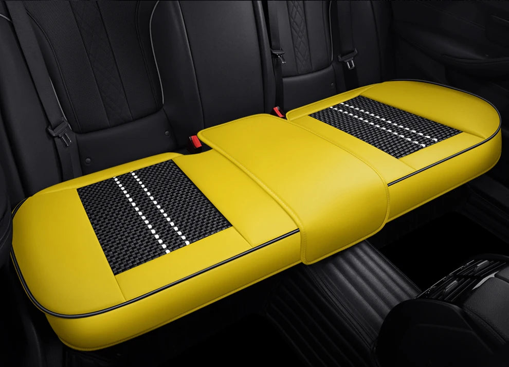 Leather Front Car Seat Protectors Covers Cushion Luxury Waterproof For i40 g30 nissan qashqai j10 kicks aveo byd sealion 6