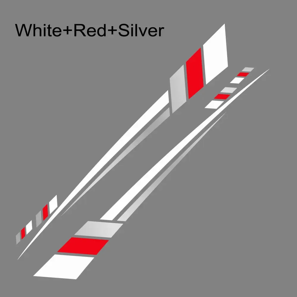 Car Body Side Stickers Graphics Stripes Decor Decal Universal for Van Motorhome RV Camper Cargo Panel Auto Tuning Accessories