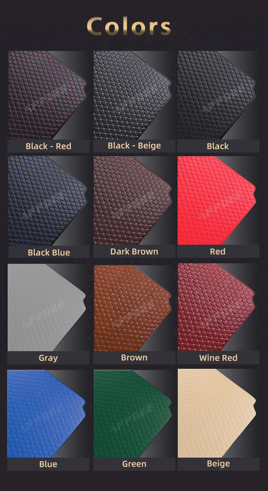 Car Trunk Mat For VOLKSWAGEN VW CC 2010 2011 2012 2013 2014 2015 2016 2017 2018 Custom Car Accessories Auto Interior Decoration