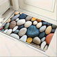 Colorful Pebble Patterned Anti Slip Carpet Suitable for Kitchen Bathroom and Outdoor Machine Washed Polyester Floor Mats
