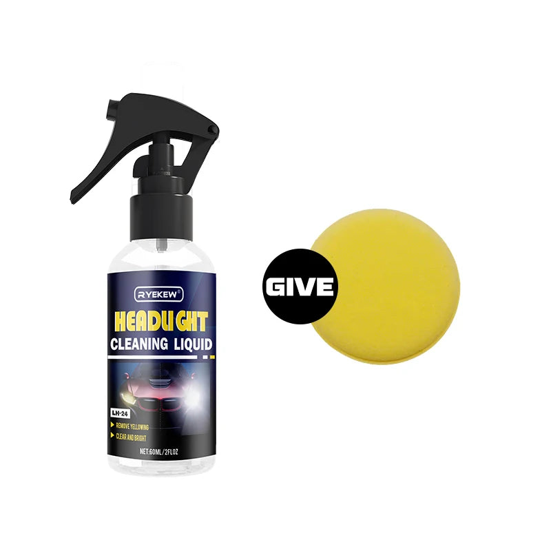 Car Light Restorative Liquid,Removing Oxidation Cracking Dirt and Blurring,Headlight Repair Polish Liquid for Brake Lights