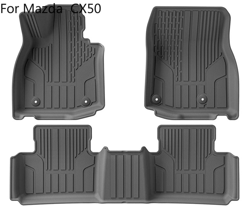 For Mazda CX-50 CX50  Floor Mats Trunk Mats All Weather Front Rear Cargo Liner Mat  Waterproof Anti-Slip Foot Pads Accessories