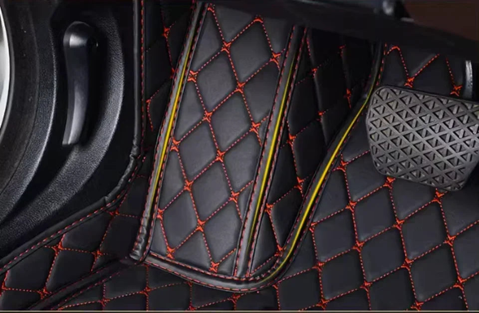 Custom Car Floor Mats For Porsche Taycan 2019 2020 2021 2022 2023 Anti-slip Wear-resistant Auto Carpets Foot Coche Accessories