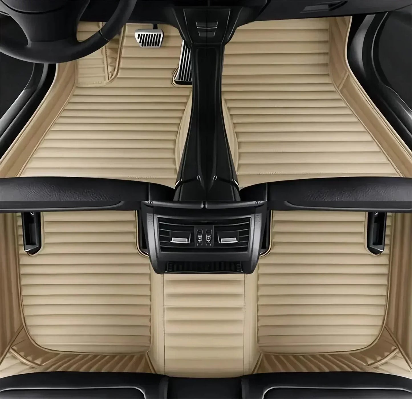 Leather Car Floor Mats For Seat Leon MK3 2012 2013 2014 2015 2016 2017 2018 2019 2020 All Weather Waterproof Car Floor Mats