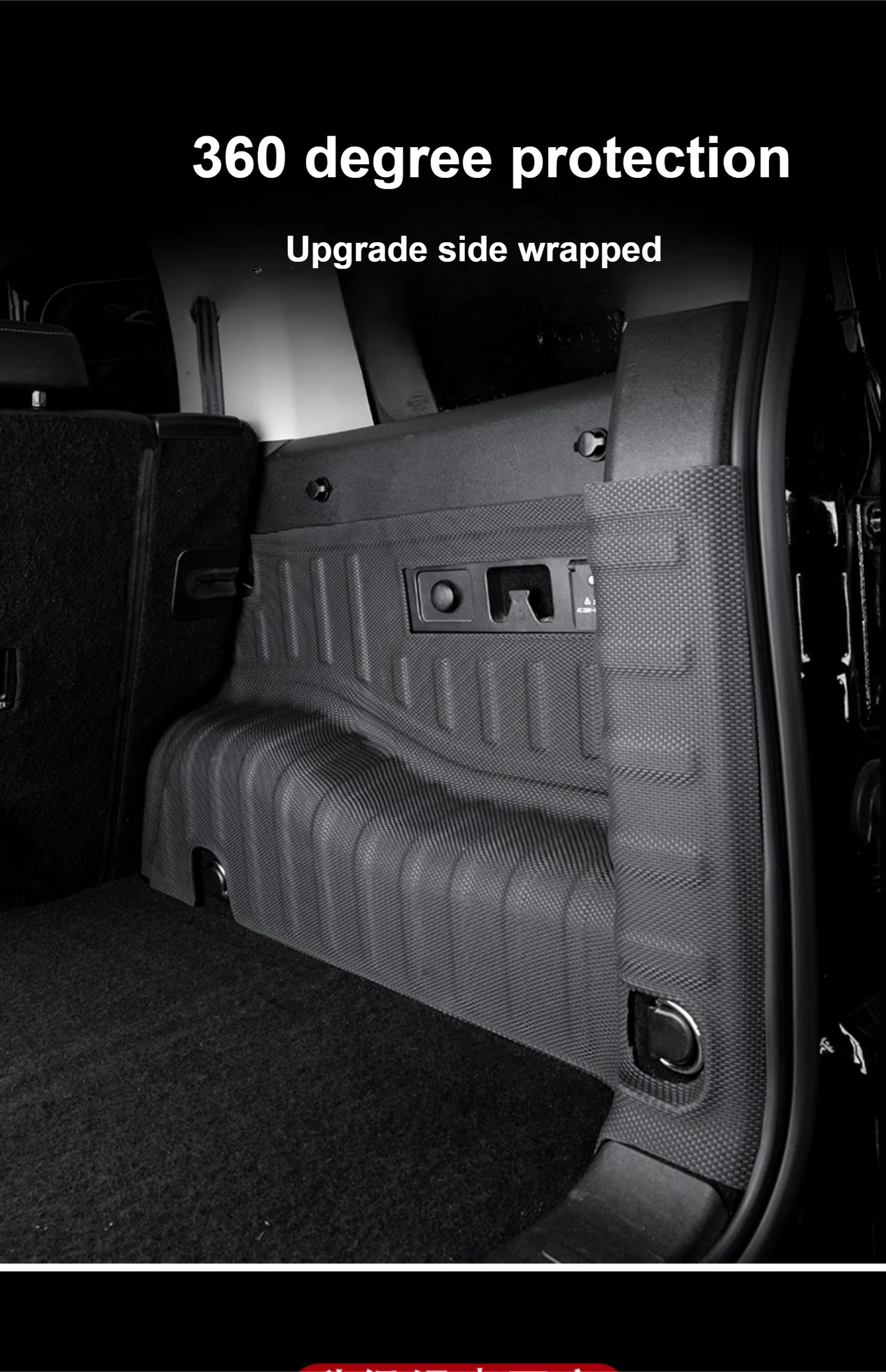 Rear Trunk Mats TPE Waterproof Cargo Liner For GWM Great Wall Tank 300 Full Surround Rear Seat Backrest Protection Pad