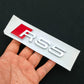 3D ABS RS3 RS4 RS5 RS6 RS7 RS8 Car Body Rear Trunk Emblem Decal Badge Sticker For Audi A3 S3 A4 S4 A5 A6 A7 S7 Auto Accessorie