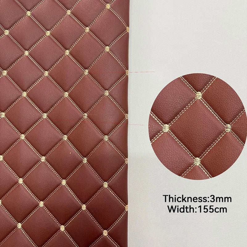 100*155cm Thick Artificial PU Leather Fabric For Upholstery Furniture Car Floor Background Wall Sliding Door Decor Faux Leather