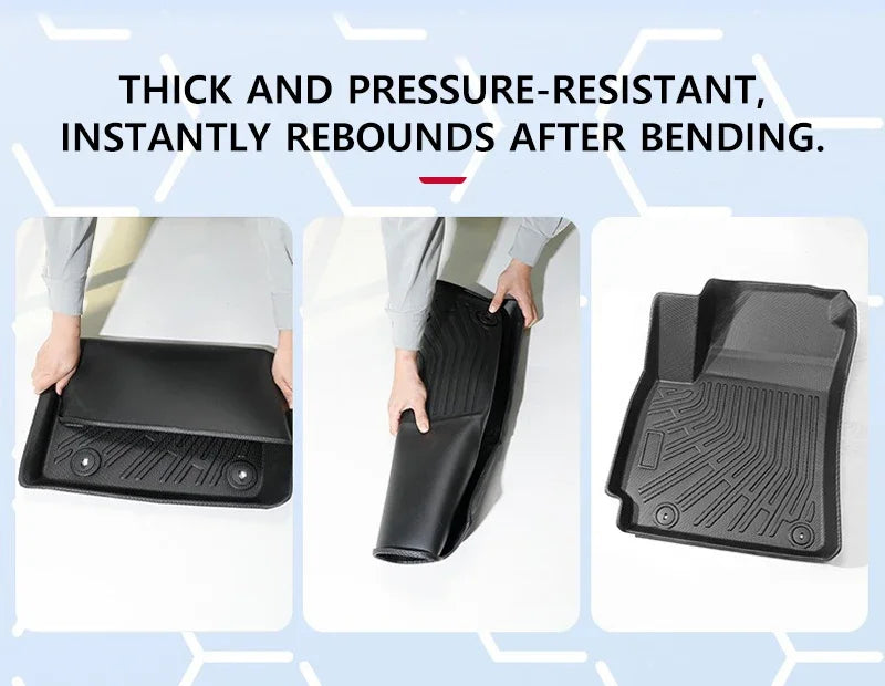 TPE Car Floor Mats for Kia Seltos 2024-2025 All-Weather Waterproof Non-Slip Trunk Protector Left-Hand Drive Car Interior Parts