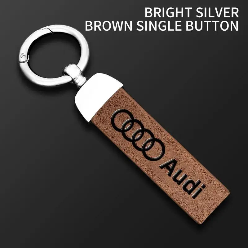 Car Logo Keychain Decoration Pendant Key Ring For Audi A5 Q5 A3 A4 A6 A1 A2 A7 A8 Q1 Q2 Q3 Q4 Q6 Q7 Q8 TT S5 B8 Quattro C6 B9 B6