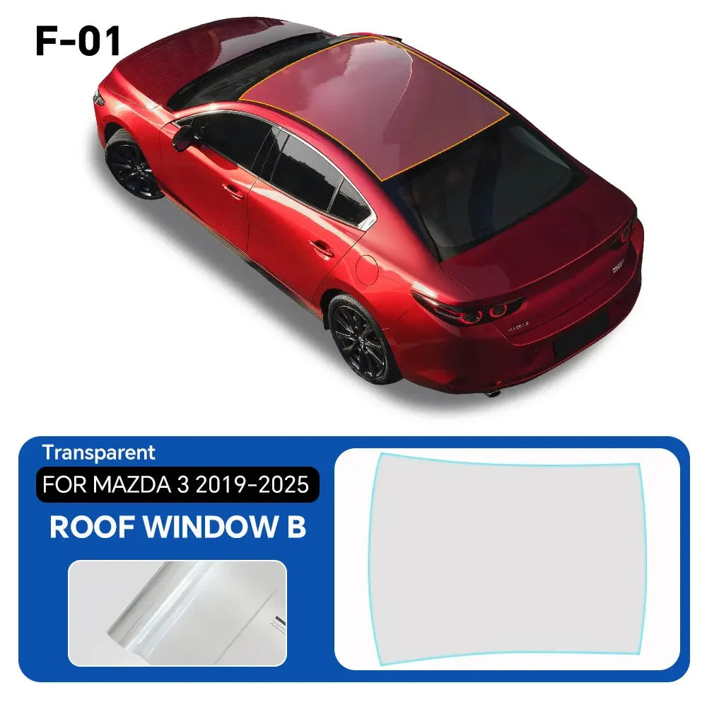 For Mazda 3 2019-2025 TPU Paint Protection Film Pre-cut PPF Anti-Scratch Car Body Clear Bra Resistant Invisible Car Accessories