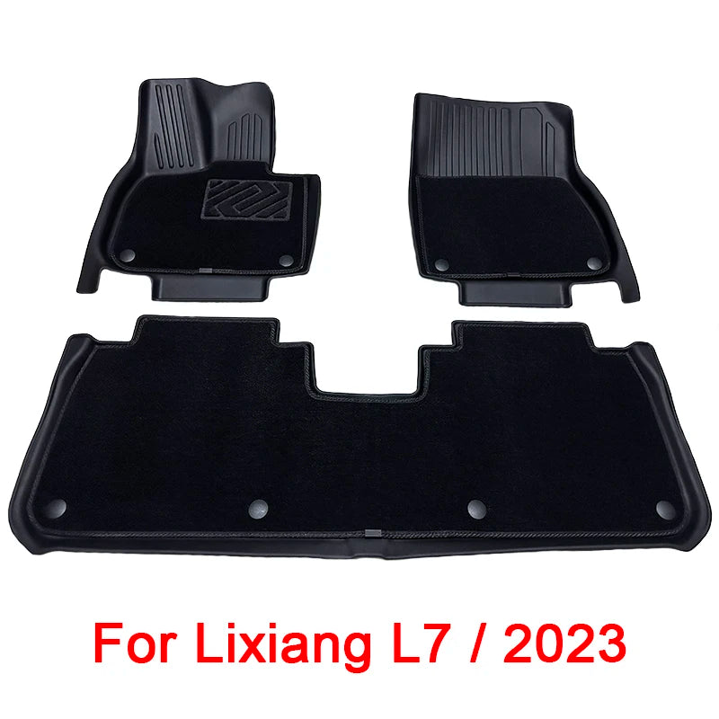 Wholesale Car Floor Mats for Lixiang L7 2023 2024 2025 Waterproof Non-slip Foot Pad TPE Car Carpet Black Floor Liners Trunk Mats