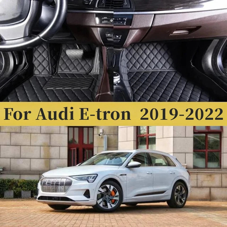 Custom For Audi E-tron 2019-2022 Car Foot Pads Protective Pad Auto Floor Mats Automobile Carpet Cover Auto Interior Accessories