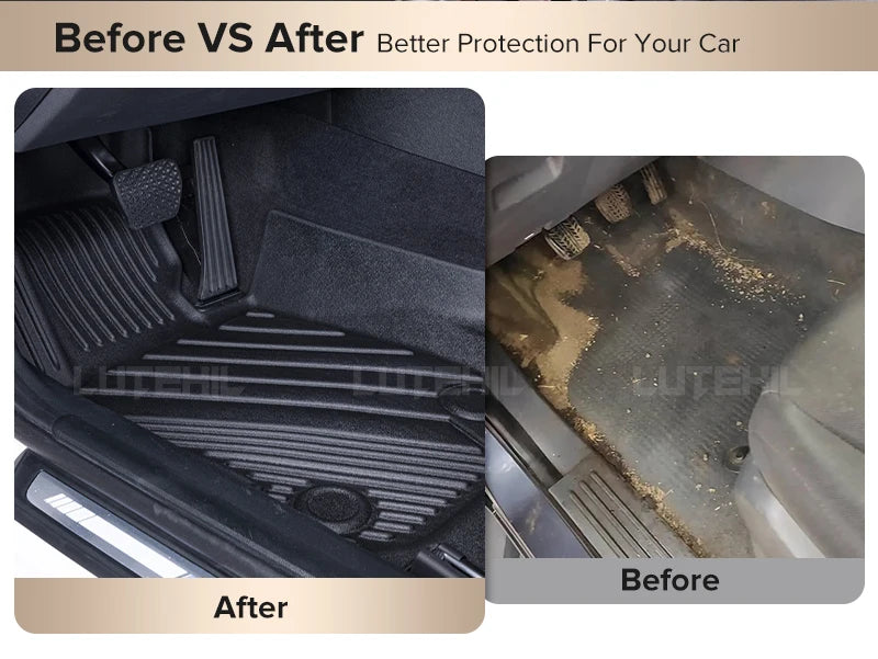 Custom TPE Car Floor Mat For Volvo XC60 2018-2024 2023 2022 2021 2020 2019 Waterproof Carpet Cover Interior Protector Accessorie