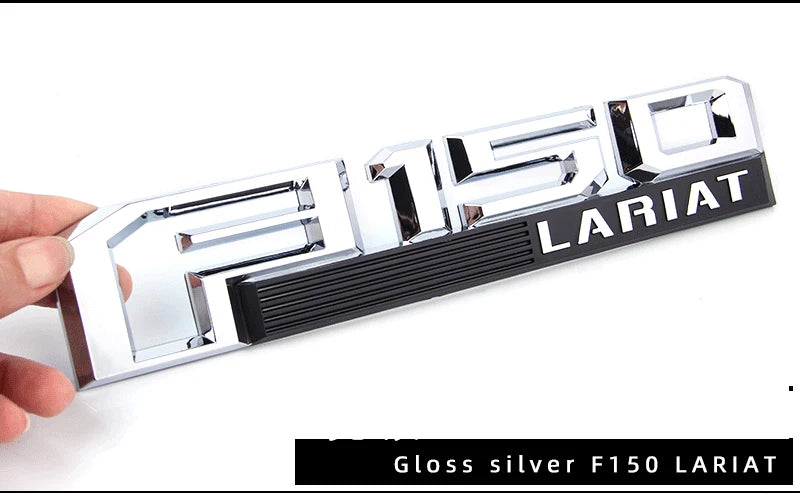 2PCS ABS Car sticker emblem accessories auto decal badge styling for Ford F-150 raptor xlt lARIAT   Logo