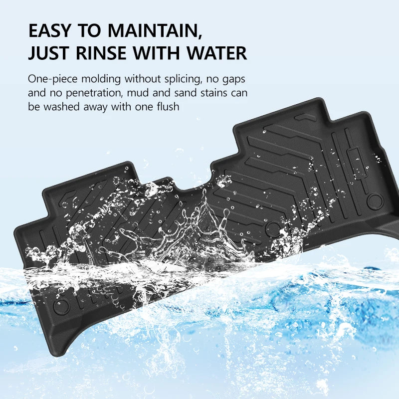 Car Floor Mats For BYD Seagull 2023 - 2024 TPE Trunk Liner Double Layer Foot Carpets Anti - Slip Wear Resistant Protective Pads