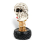Car Ornament Shaking Halloween Skull Head Tire Spring Skulls Relieve Driving Fatigue Auto Decor Toys Car Decorations RS-SFN047