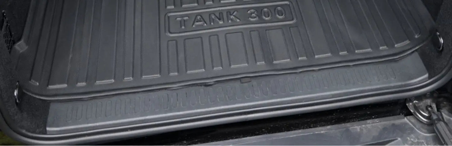 Rear Trunk Mats TPE Waterproof Cargo Liner For GWM Great Wall Tank 300 Full Surround Rear Seat Backrest Protection Pad